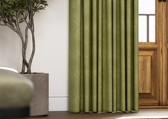 Faux Suede, Olive - Made to Measure Curtains - Image 5
